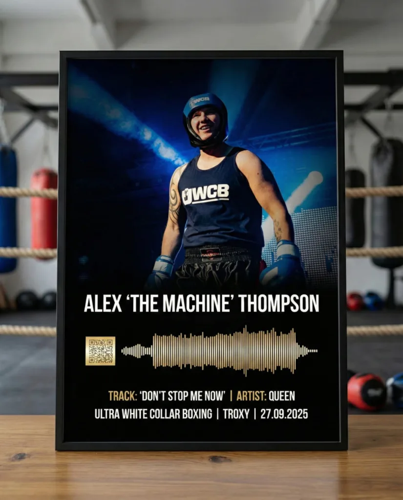 Ultra White Collar Boxing Walkout Poster