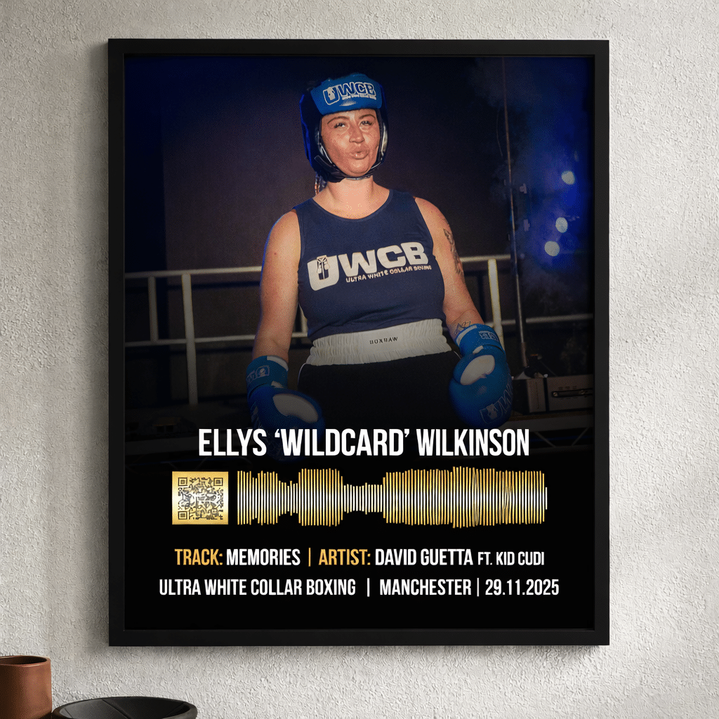 Ellys Ultra White Collar Boxing Walkout Print