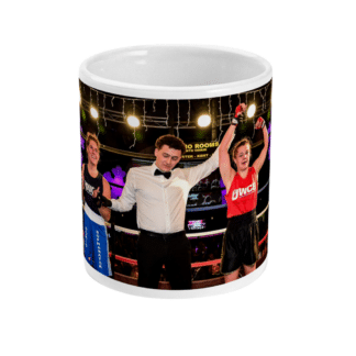 Front 11oz Memento Lab white mug